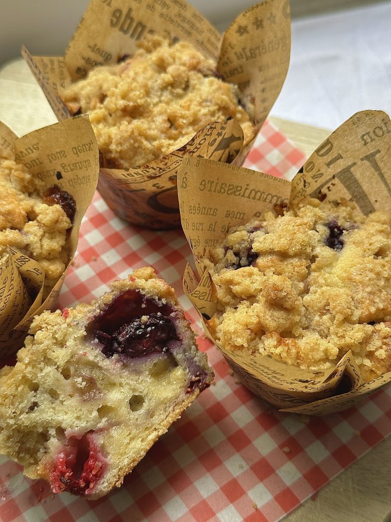 White Chocolate Berry Muffins