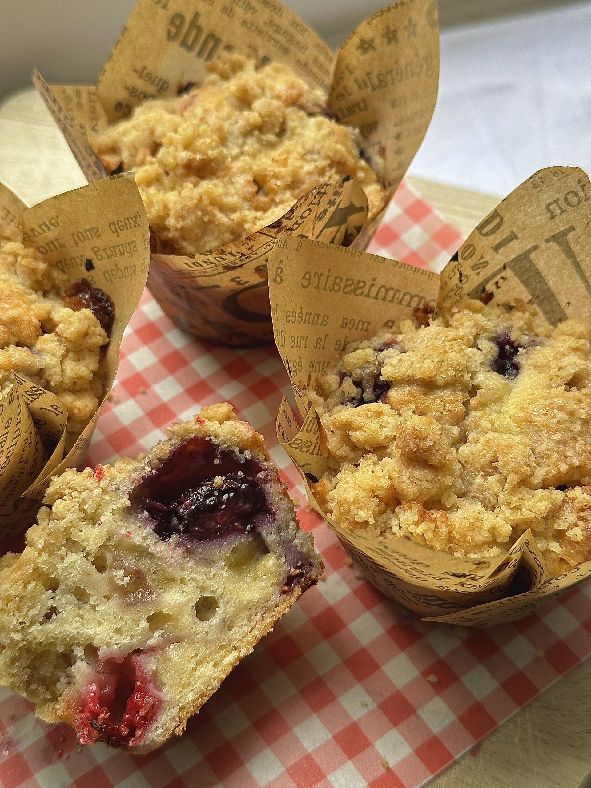 White Chocolate Berry Muffins