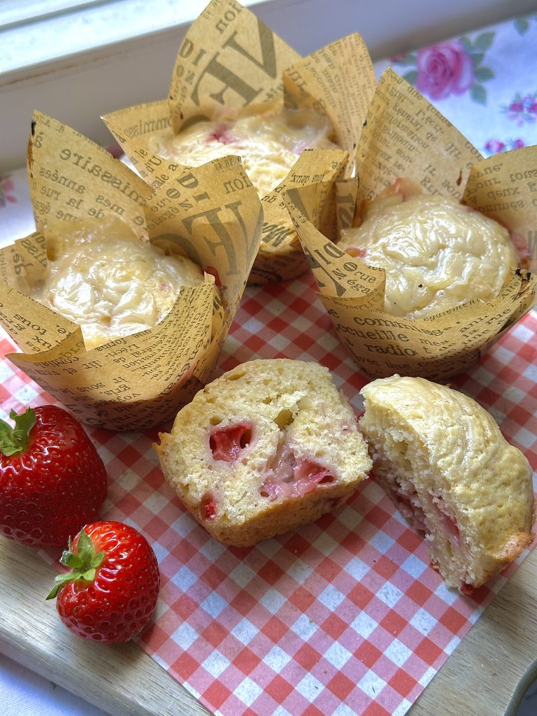 Strawberries & Cream Muffins