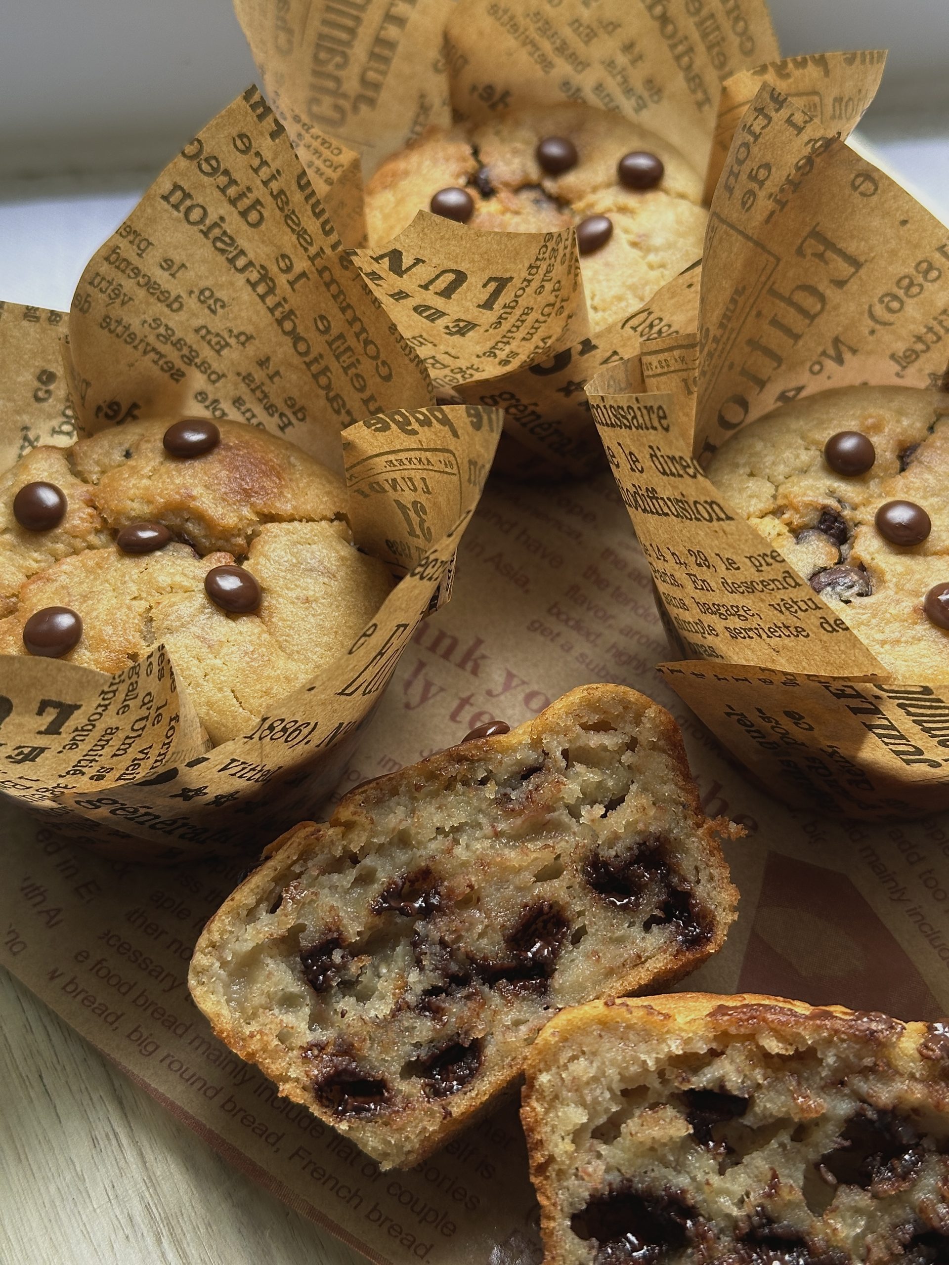 Banana Chocolate Chip Muffins