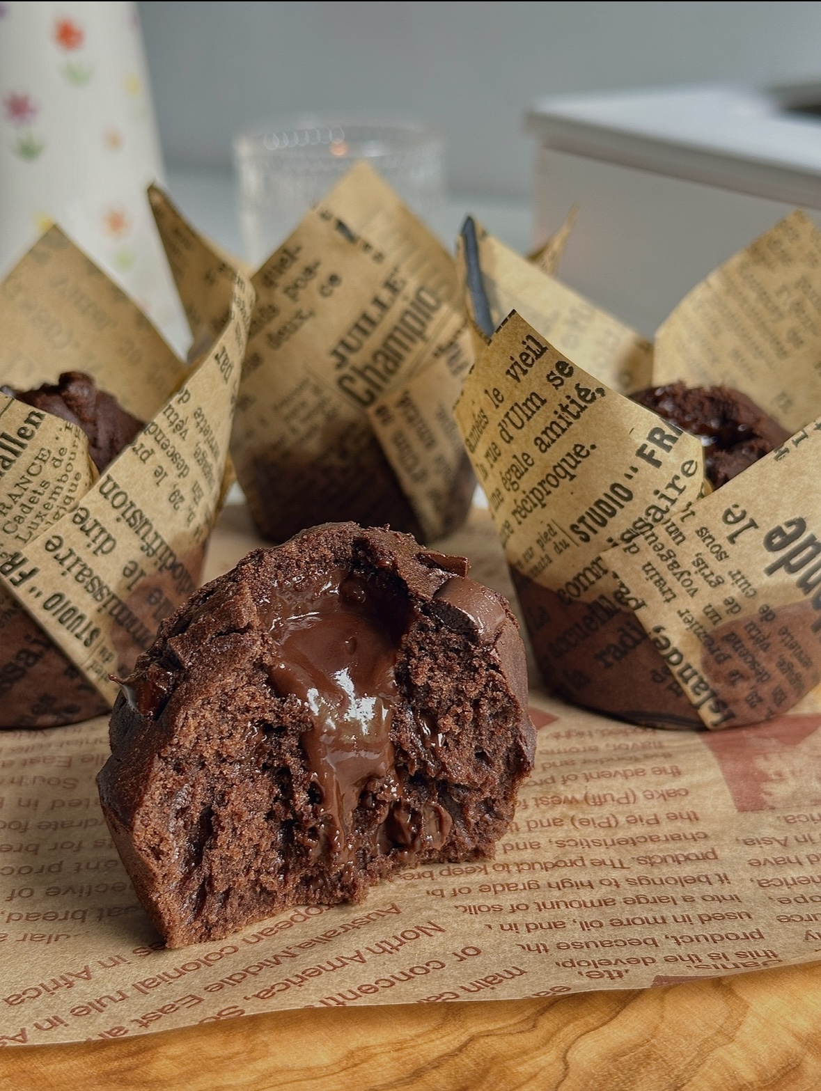 Triple Chocolate Muffins Inspired by the Olympic Village